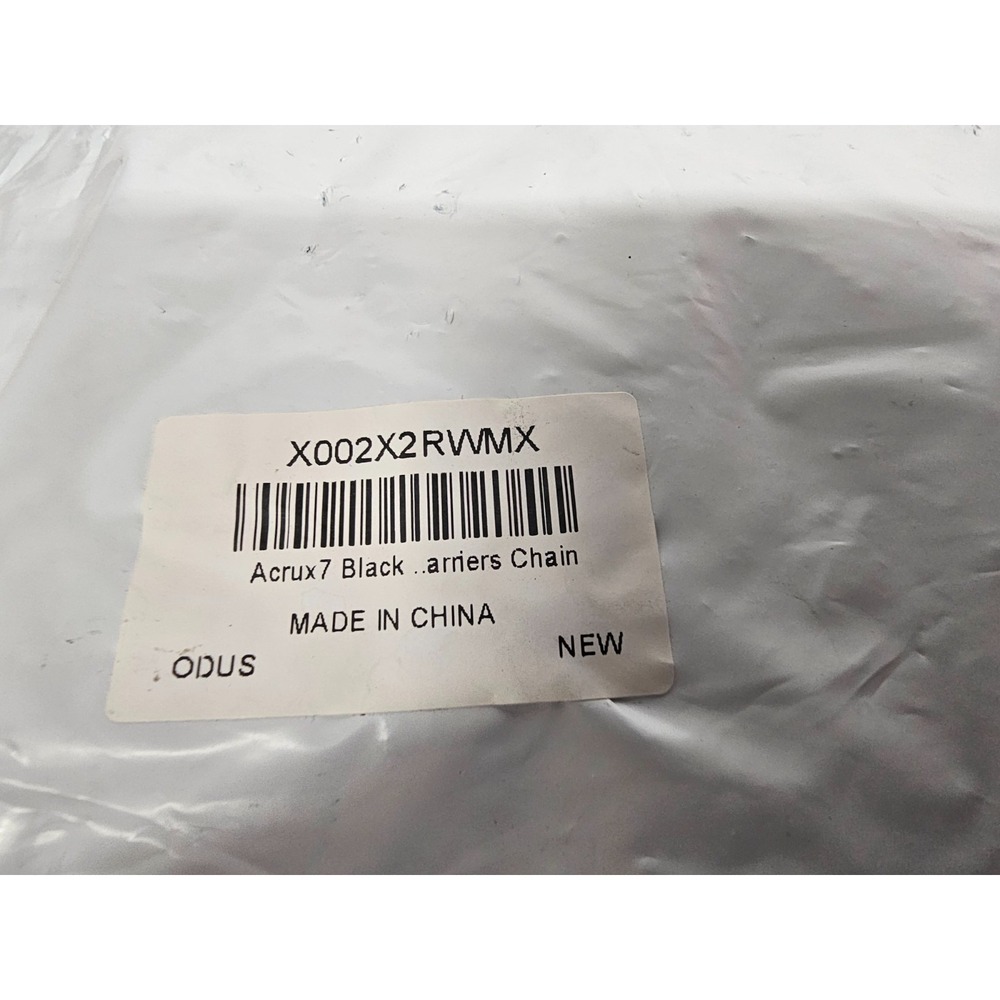 New Plastic Chain 82 FT. 1.5 Inch Link Diameter Black Plastic Chain Link - Picture 4 of 4